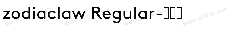 zodiaclaw Regular字体转换